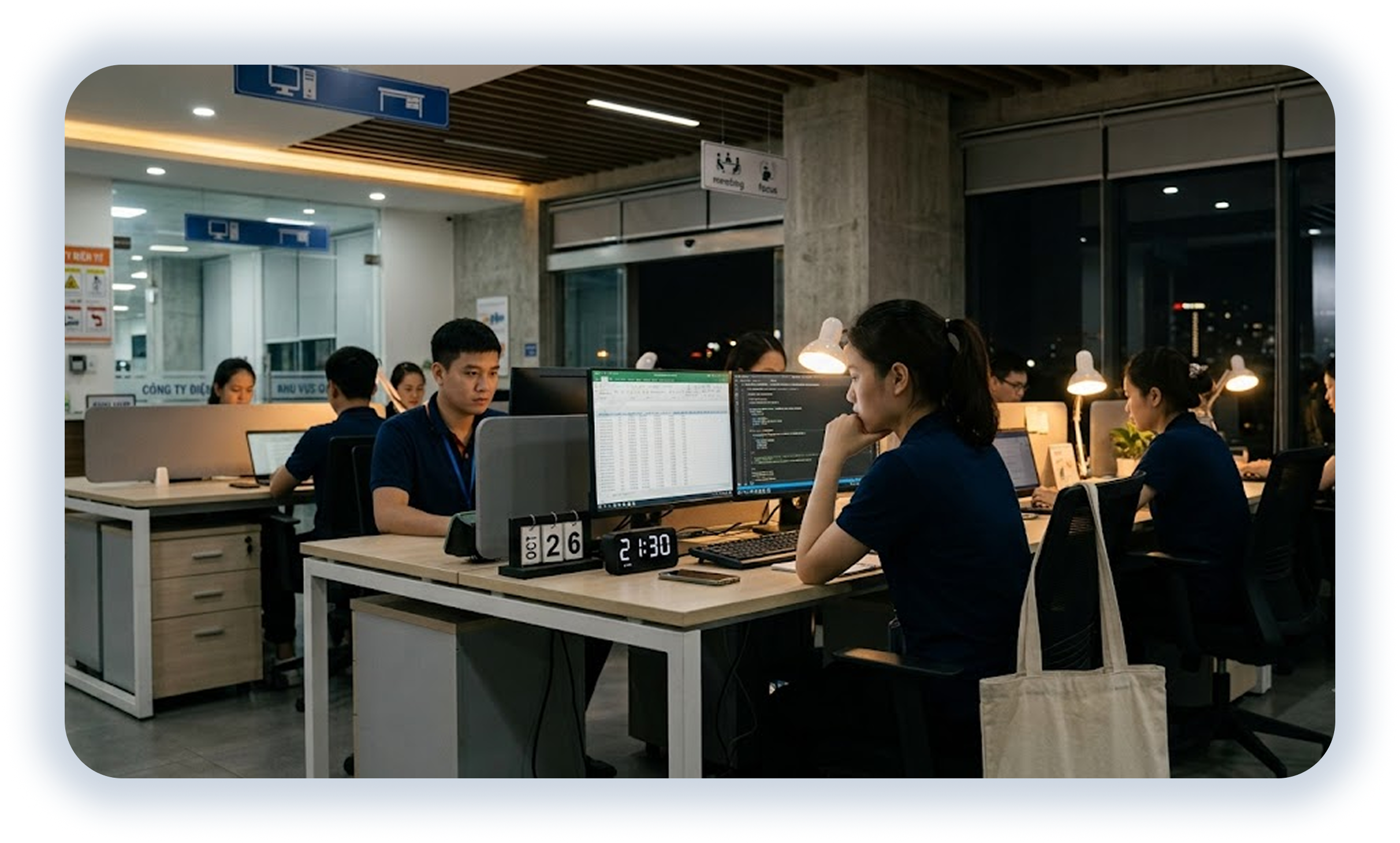 Màn hình tăng ca và nghỉ phép HRGS